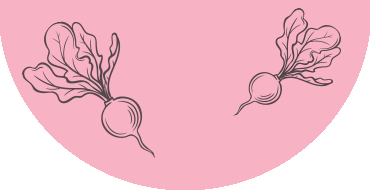 Fond de radis, symbole de fraîcheur et d'ingrédients naturels