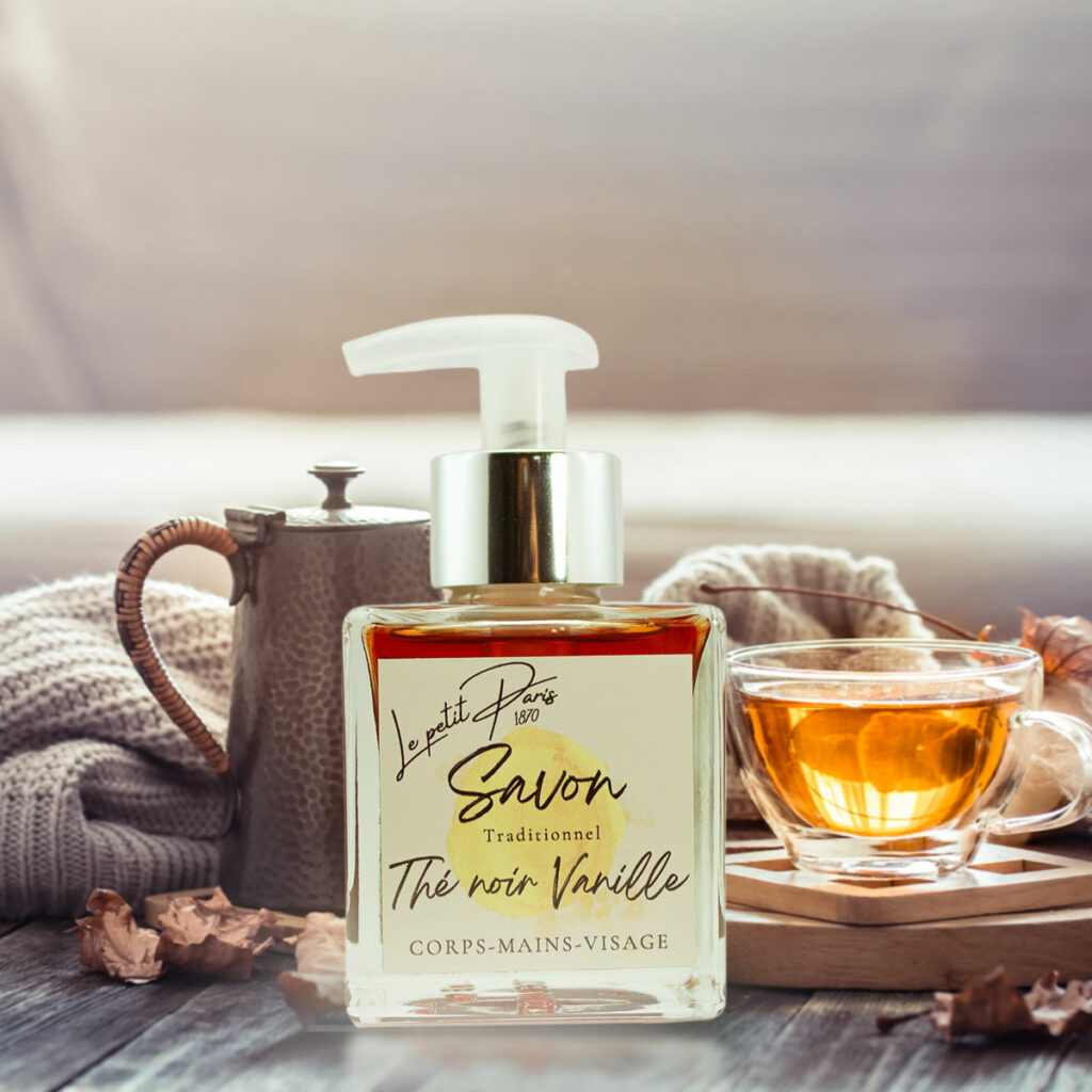 Un savon au thé noir, de la savonnerie petit paris en alsace