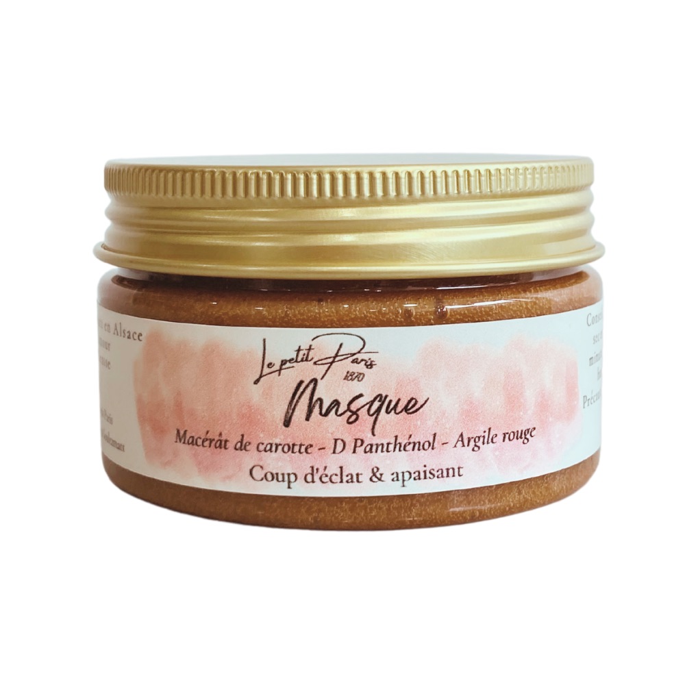 Masque à l'argile rouge, purifiant et revitalisant.